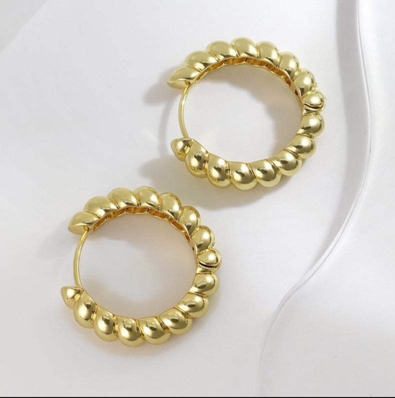 MiracDan Earrings for Women 3 Pairs 18K Gold Plated Hoop Earrings