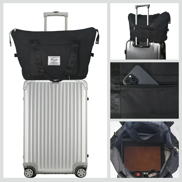 TRANSLINK Women Gym Bag with Toiletry Bag Lightweight Waterproof Multi Compartment