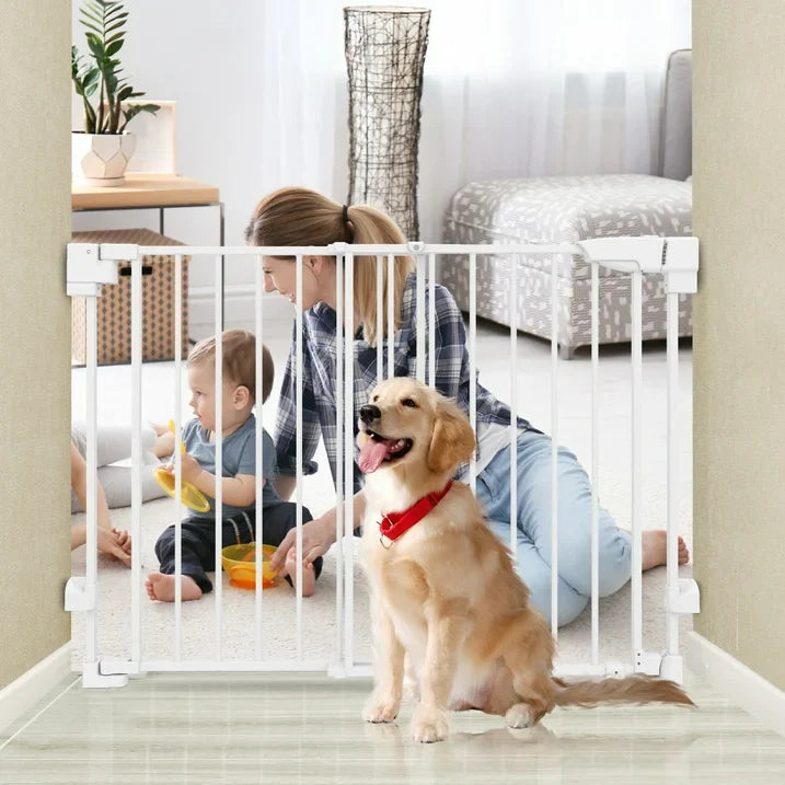 stusgo 29.33 43.9  Adjustable Width Baby Gate for Babies, Elders and Pets,Height 29.1 In , White