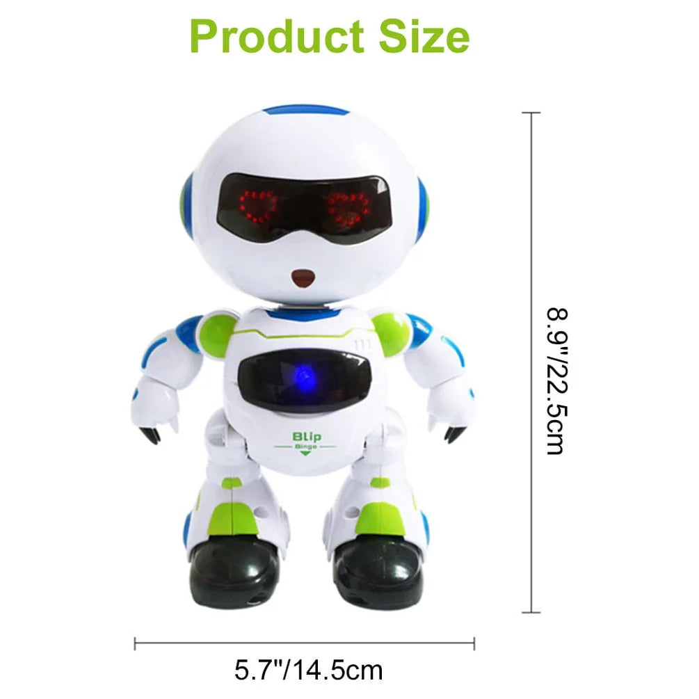 Kids Remote Control Intelligent Robot, Walking Singing Dancing Educational Toy, Smart Robot Toy for Kids Christmas, Birthday, Halloween Gifts, for Ages 3 and up