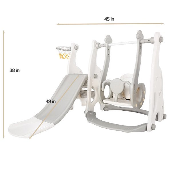 Children's slide indoor household multi-function slide swing combination small amusement park baby toy thickening