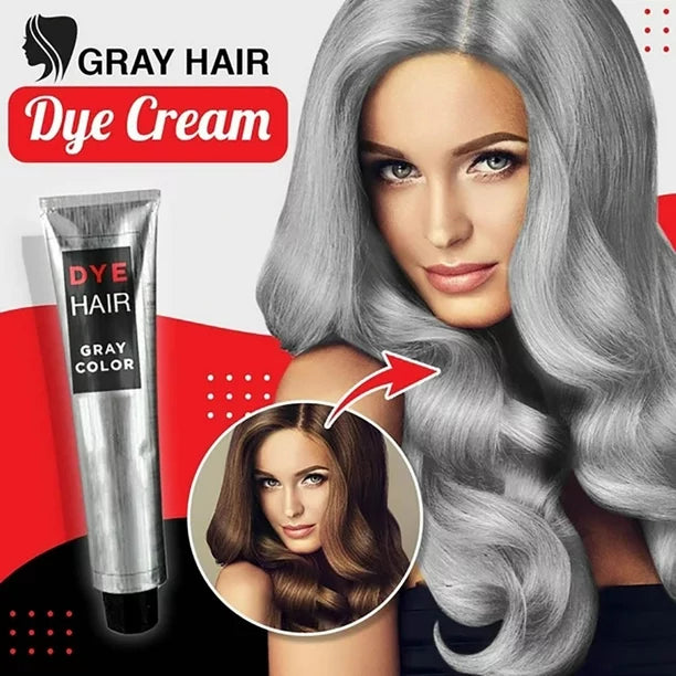 TYMEIK Color Freedom Metallic Glory Silver Blonde Permanent Hair Dye, Professional Easy Mix Metal Grey Tone Effect with Gentle Conditioning Shea Butter & Argan Oil