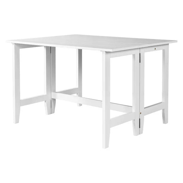 EUROCO Wood Extendable Dining Table,Wood Extendable, Drop Leaf Table for Small Spaces,Multifunction Space Saving Table Extension Dinner Table for Kitchen