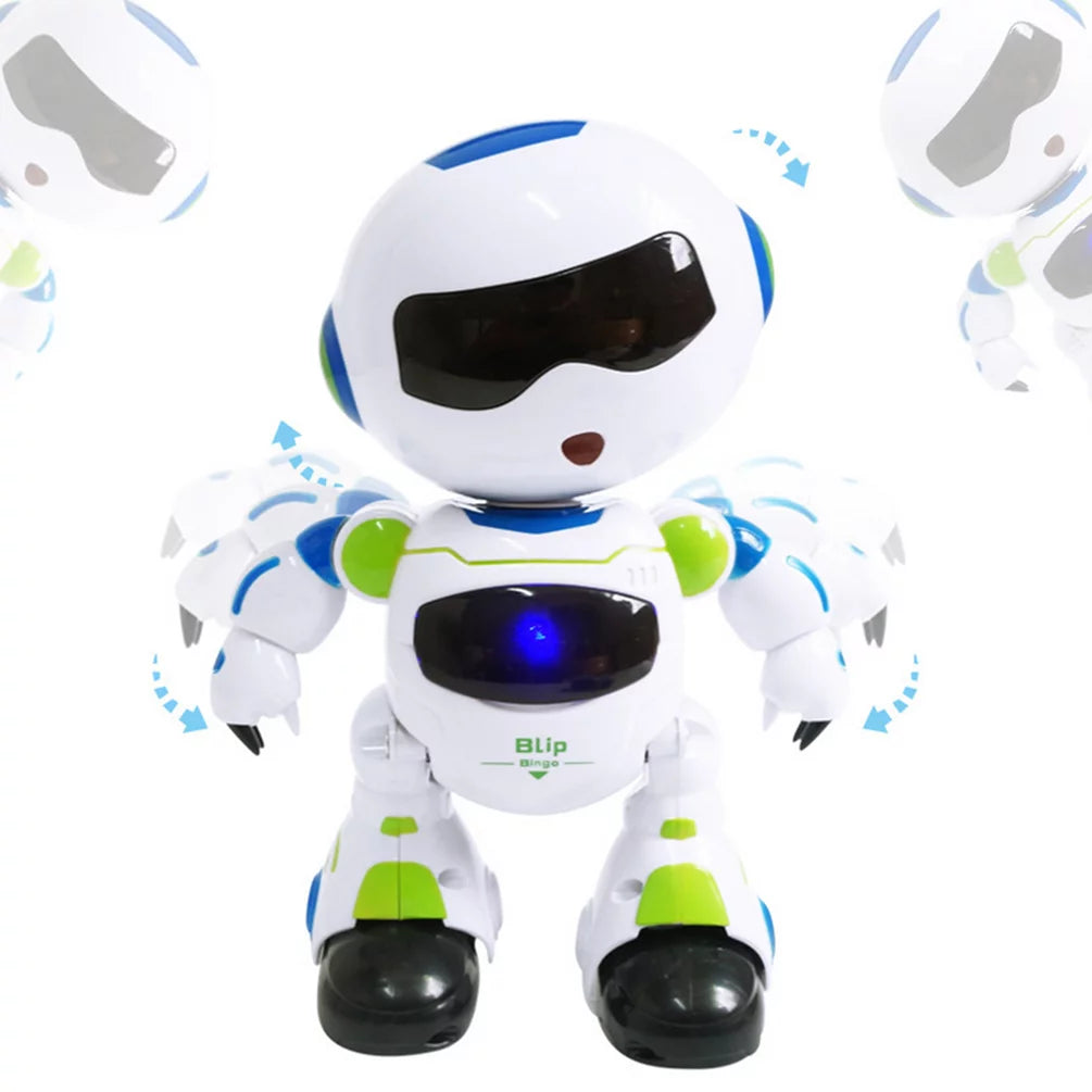 Kids Remote Control Intelligent Robot, Walking Singing Dancing Educational Toy, Smart Robot Toy for Kids Christmas, Birthday, Halloween Gifts, for Ages 3 and up