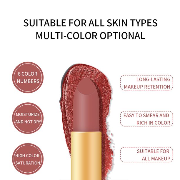 Clearance! MIARHB Matte Lipstick Matte Lipstick, Makeup Non-Stick Cup Non-Fading Beauty Makeup Lipstick 03#