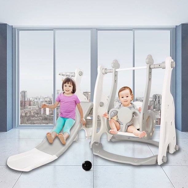 Children's slide indoor household multi-function slide swing combination small amusement park baby toy thickening