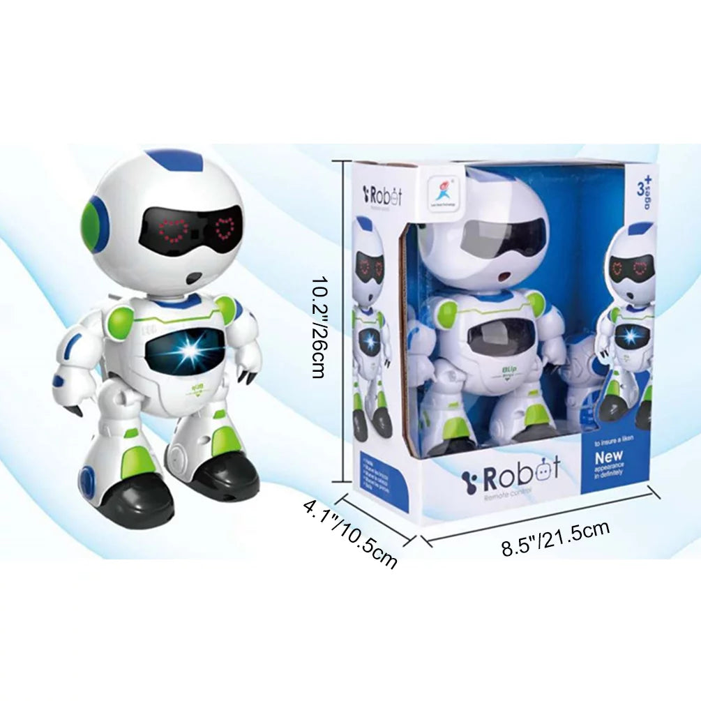 Kids Remote Control Intelligent Robot, Walking Singing Dancing Educational Toy, Smart Robot Toy for Kids Christmas, Birthday, Halloween Gifts, for Ages 3 and up
