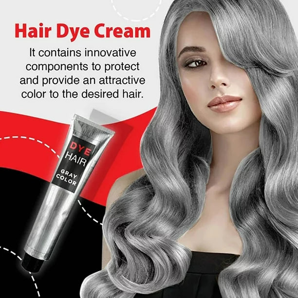 TYMEIK Color Freedom Metallic Glory Silver Blonde Permanent Hair Dye, Professional Easy Mix Metal Grey Tone Effect with Gentle Conditioning Shea Butter & Argan Oil