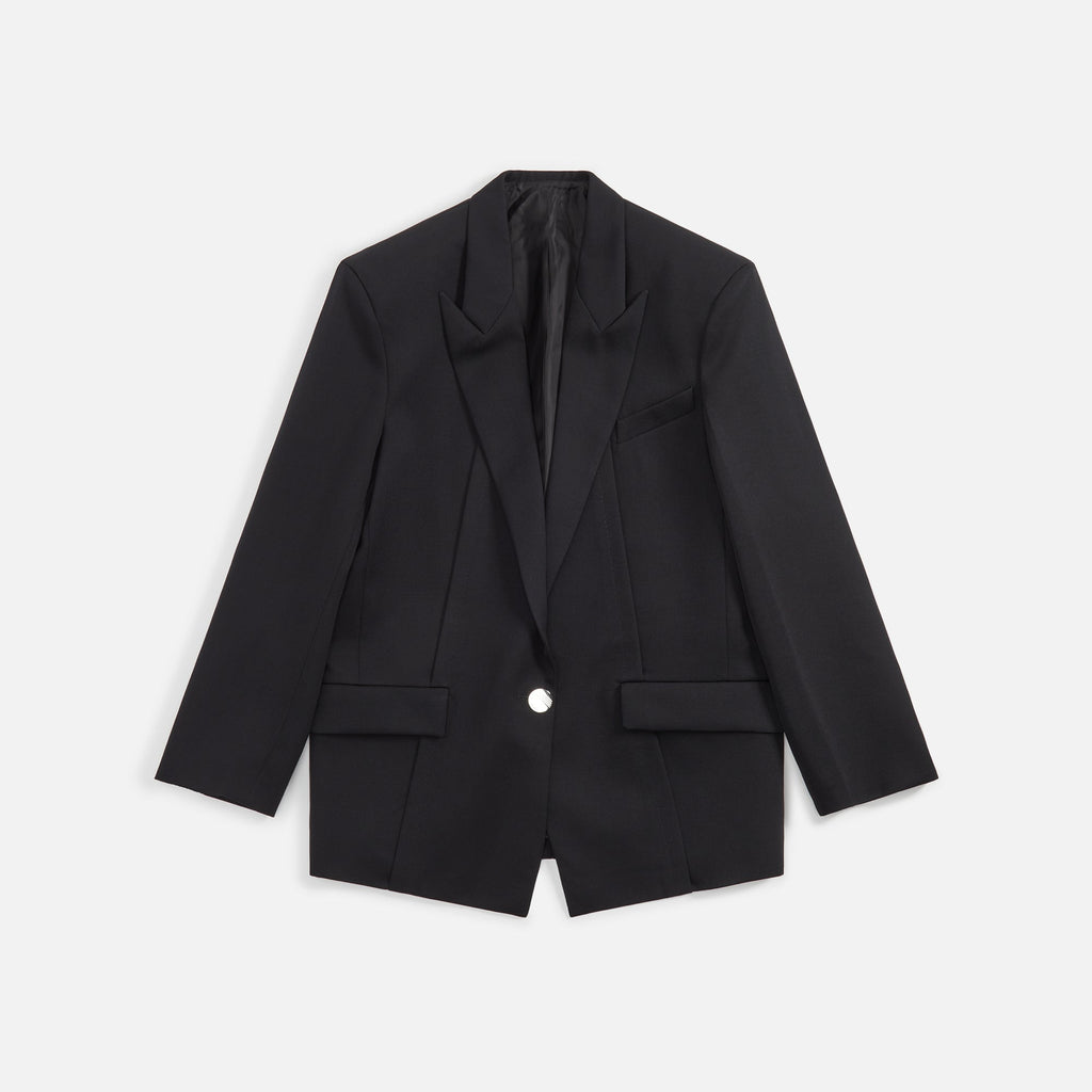 The Attico Glen Blazer - Black