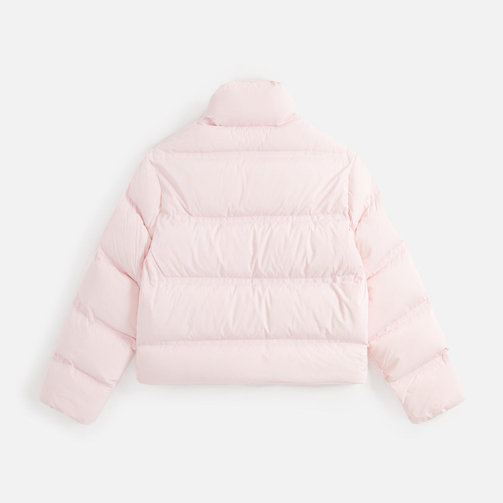 Alexander Wang Jacquard Channel Cropped Puffer with Reflective Logo - Pink