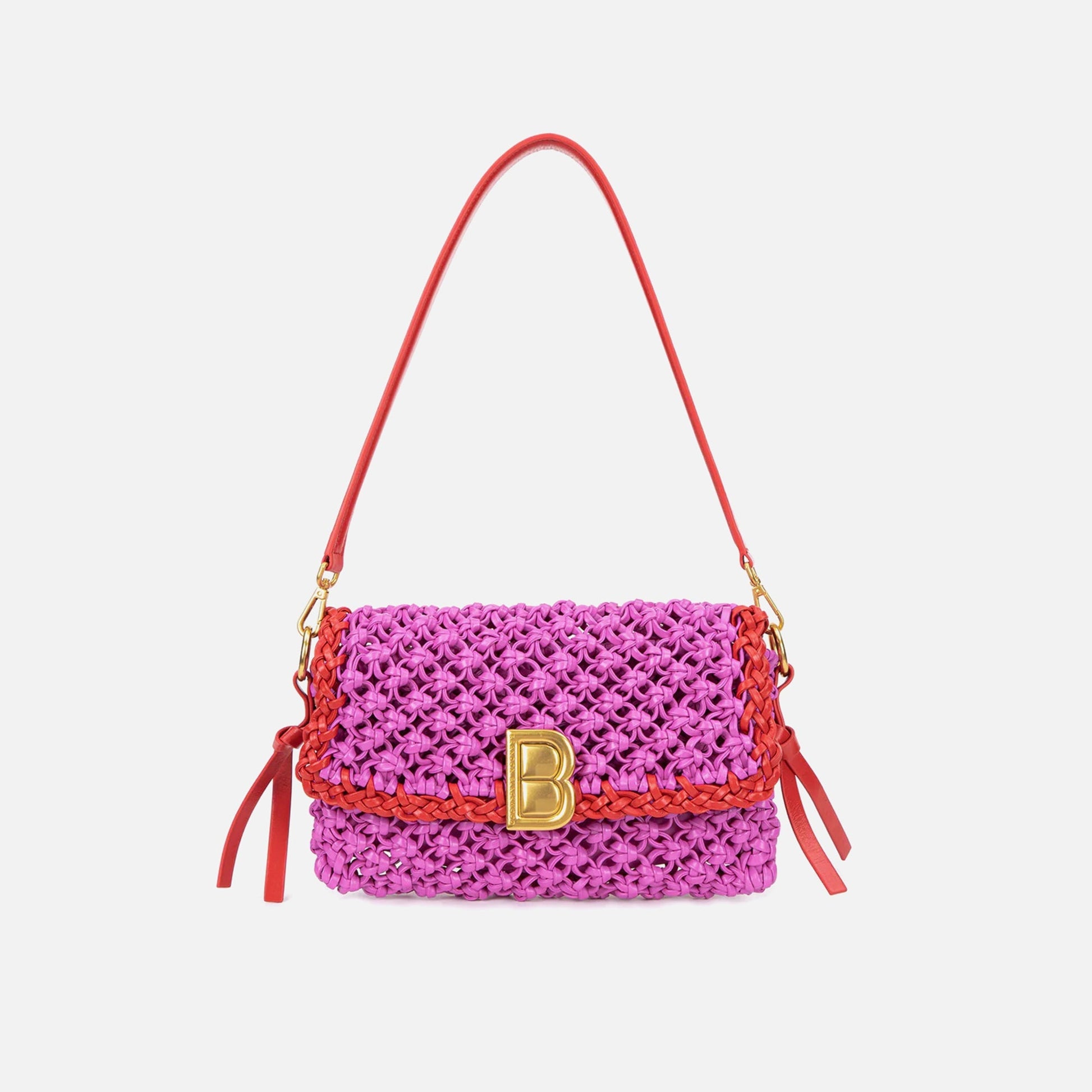Brandon Blackwood Knitted Nia Bag - Pink