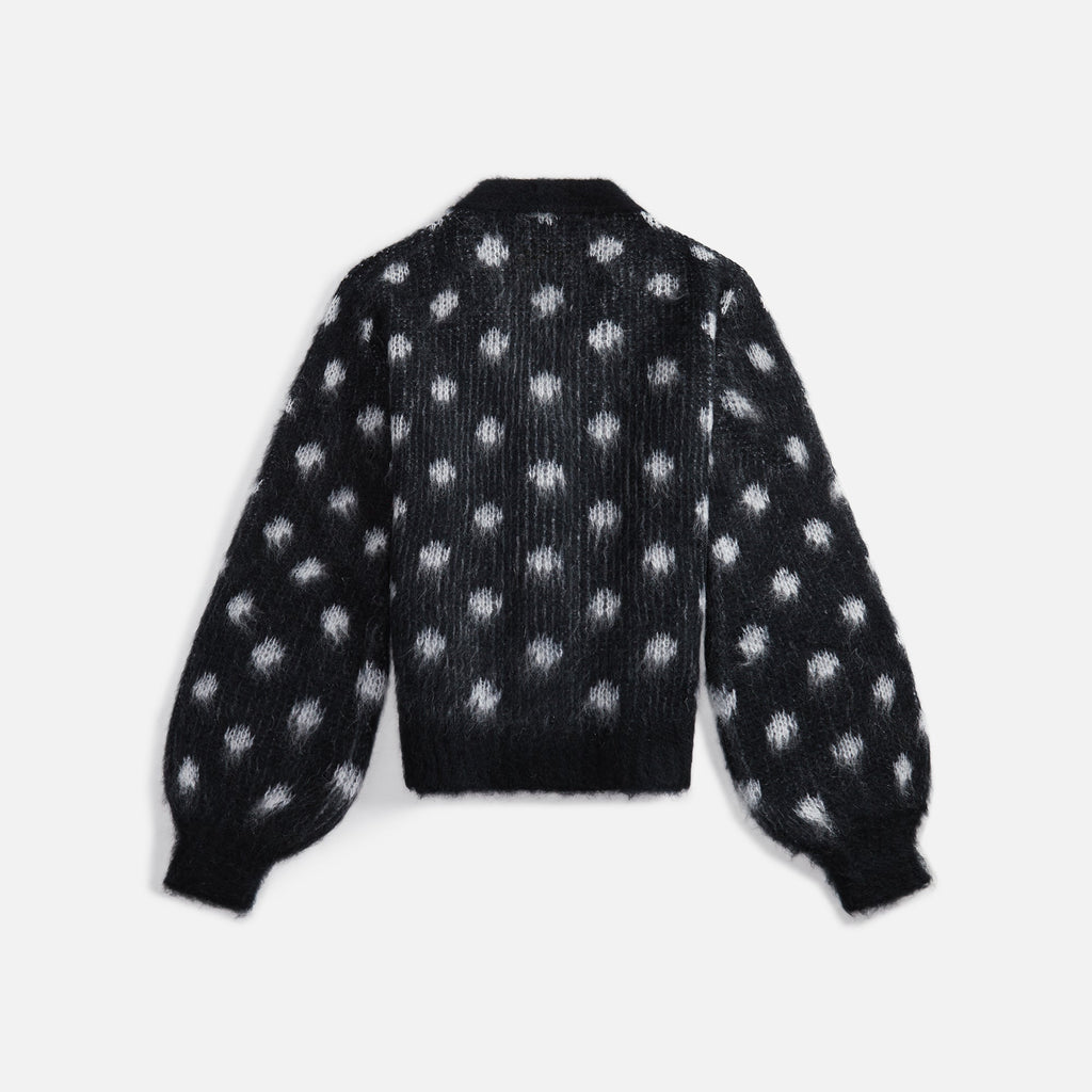 Marni Brushed Dots Cardigan - Black