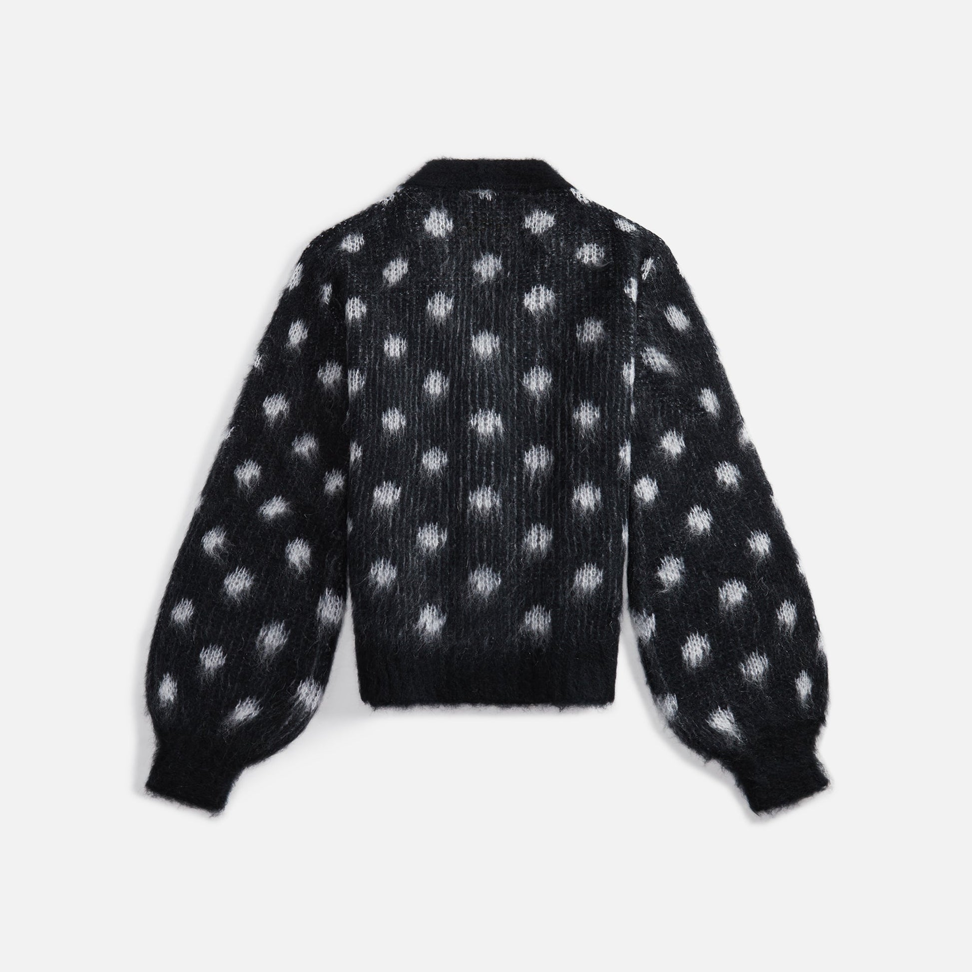 Marni Brushed Dots Cardigan - Black