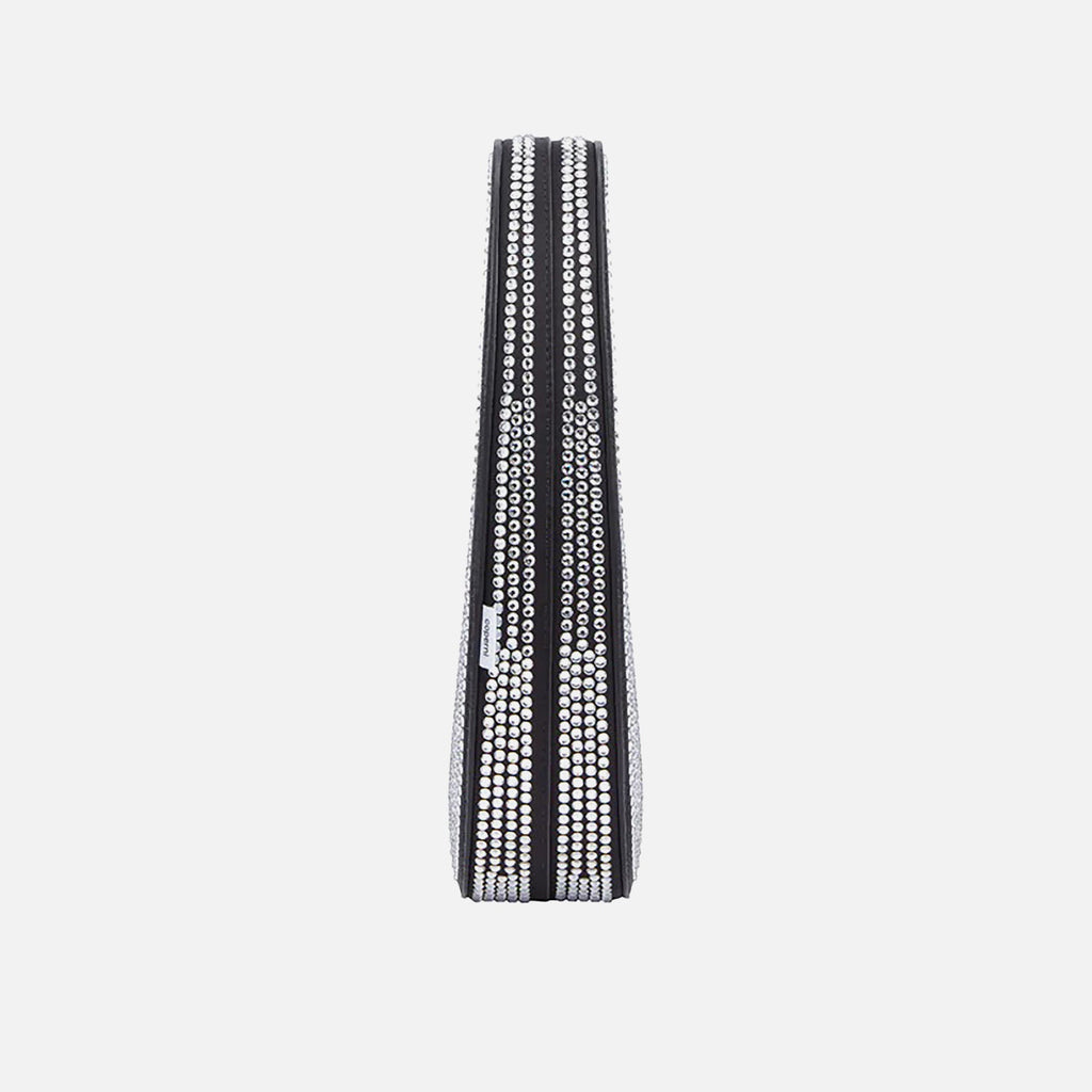 Coperni Crystal Embellished Mini Swipe Bag - Black Crystal