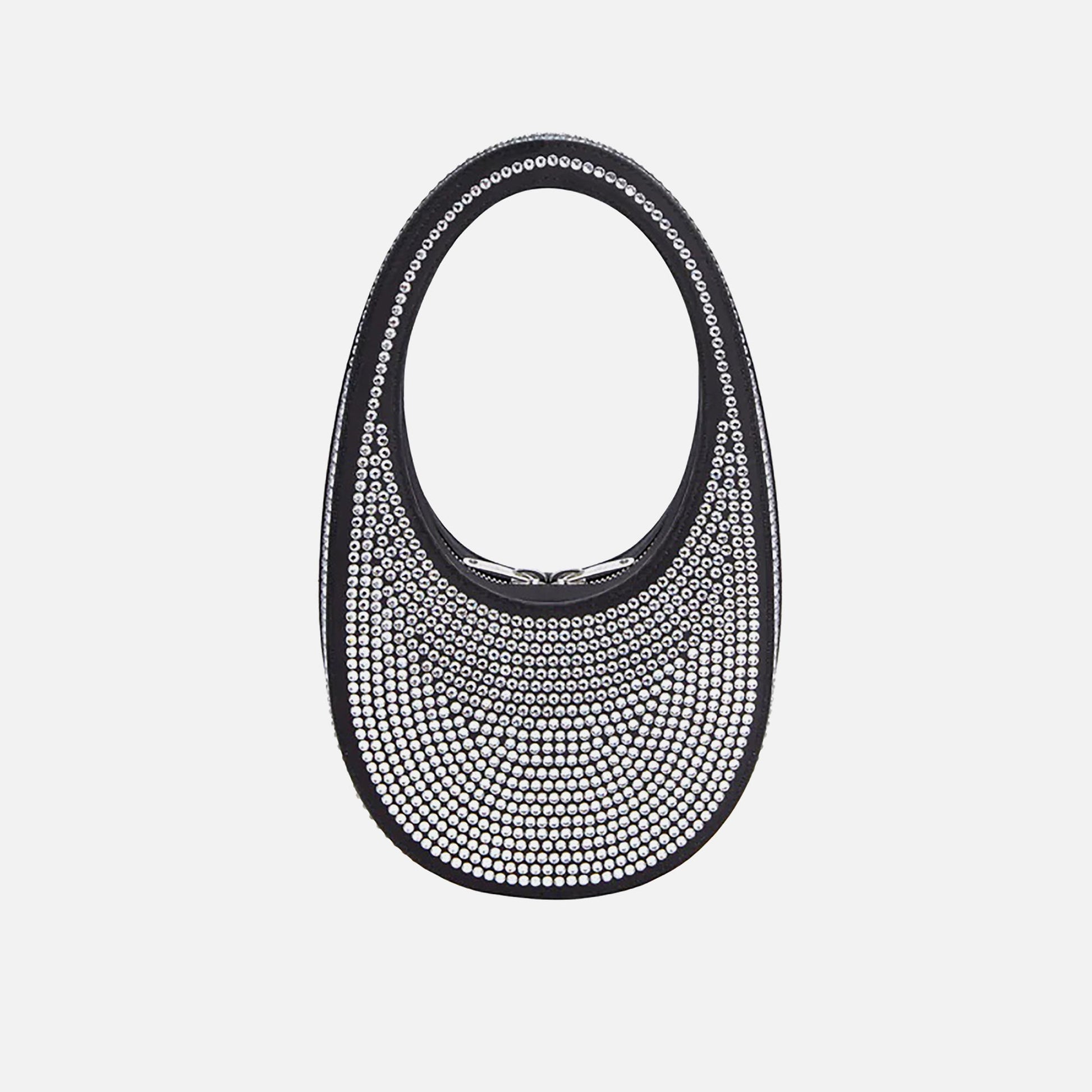 Coperni Crystal Embellished Mini Swipe Bag - Black Crystal