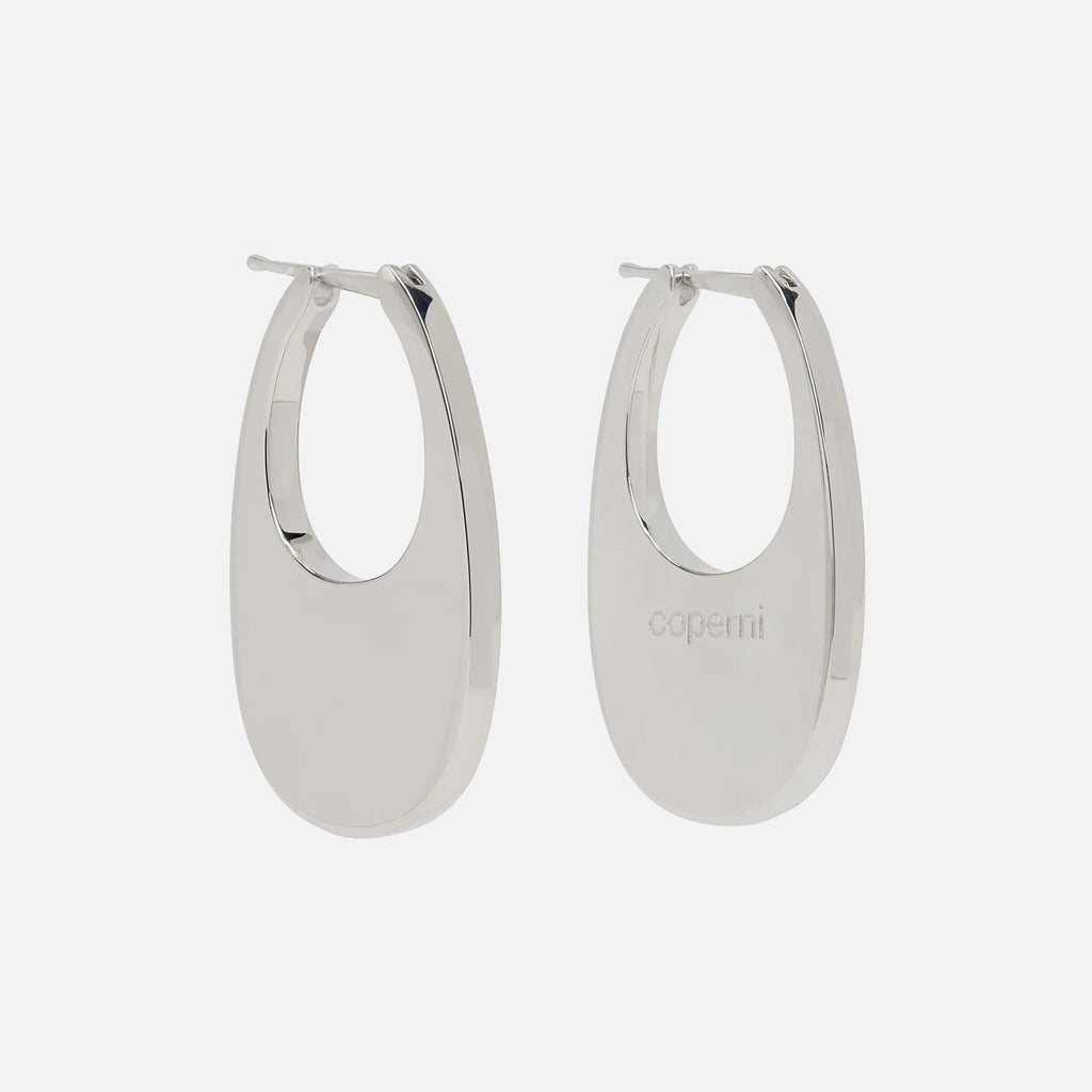 Coperni Medium Swipe Earrings - Silver
