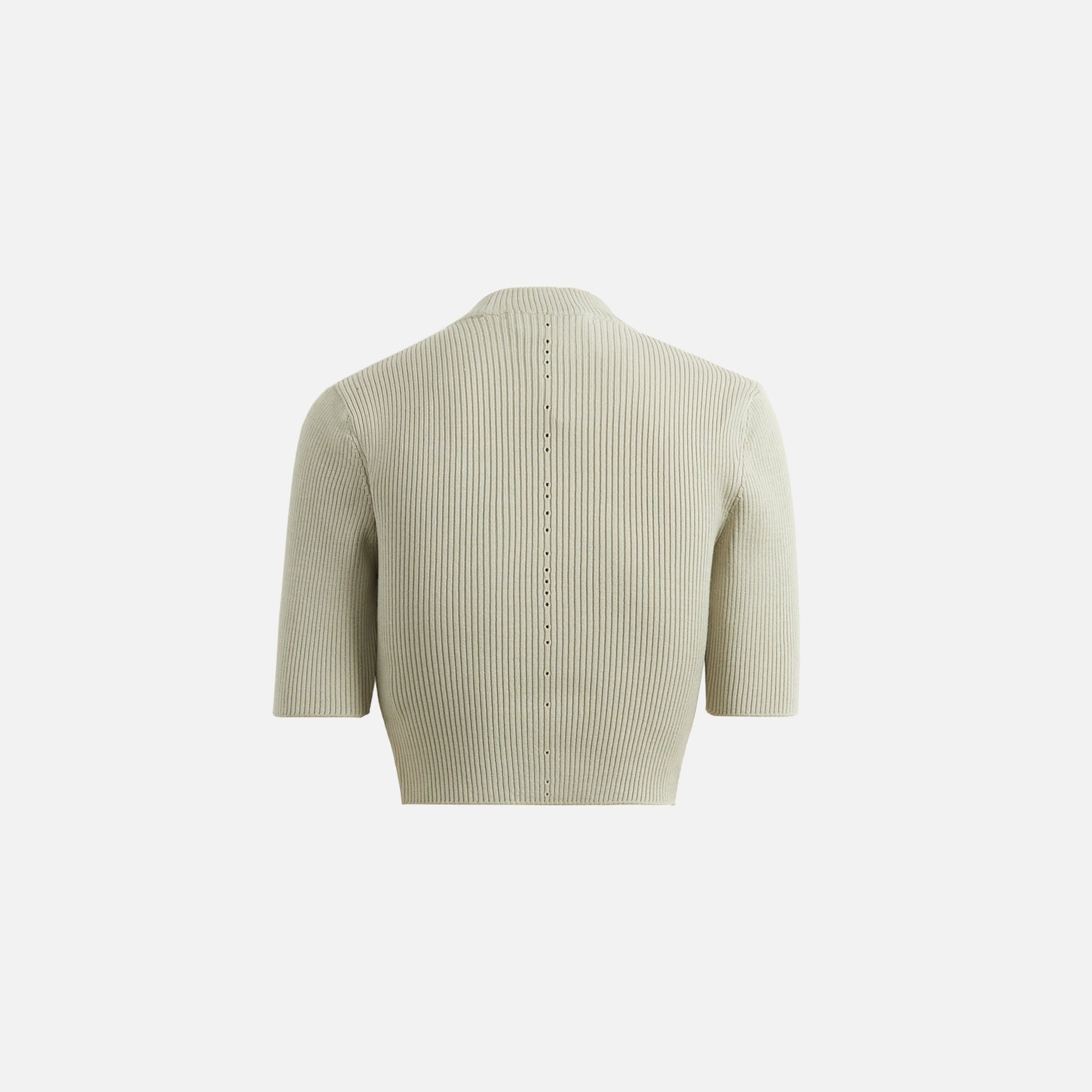 Hyein Seo Knitted Crop Top - Fog Green