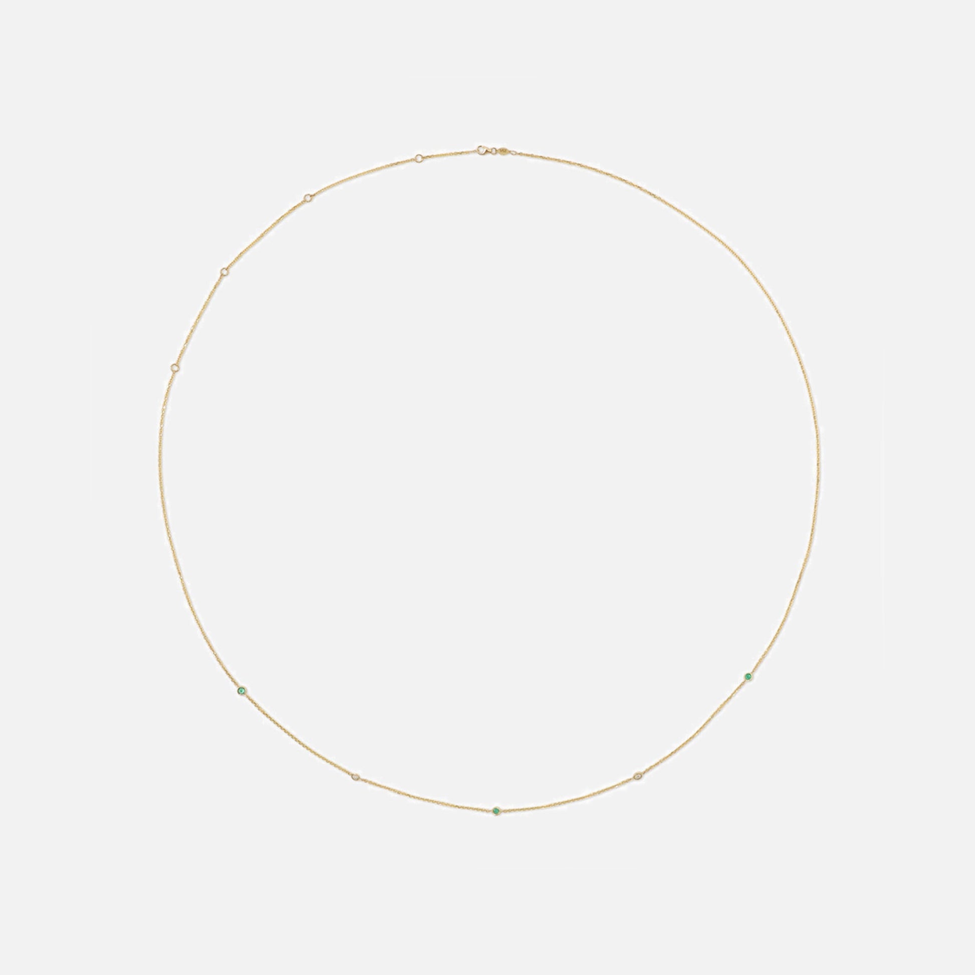 Isa Grutman Diamond Emerald Belly Chain - Gold