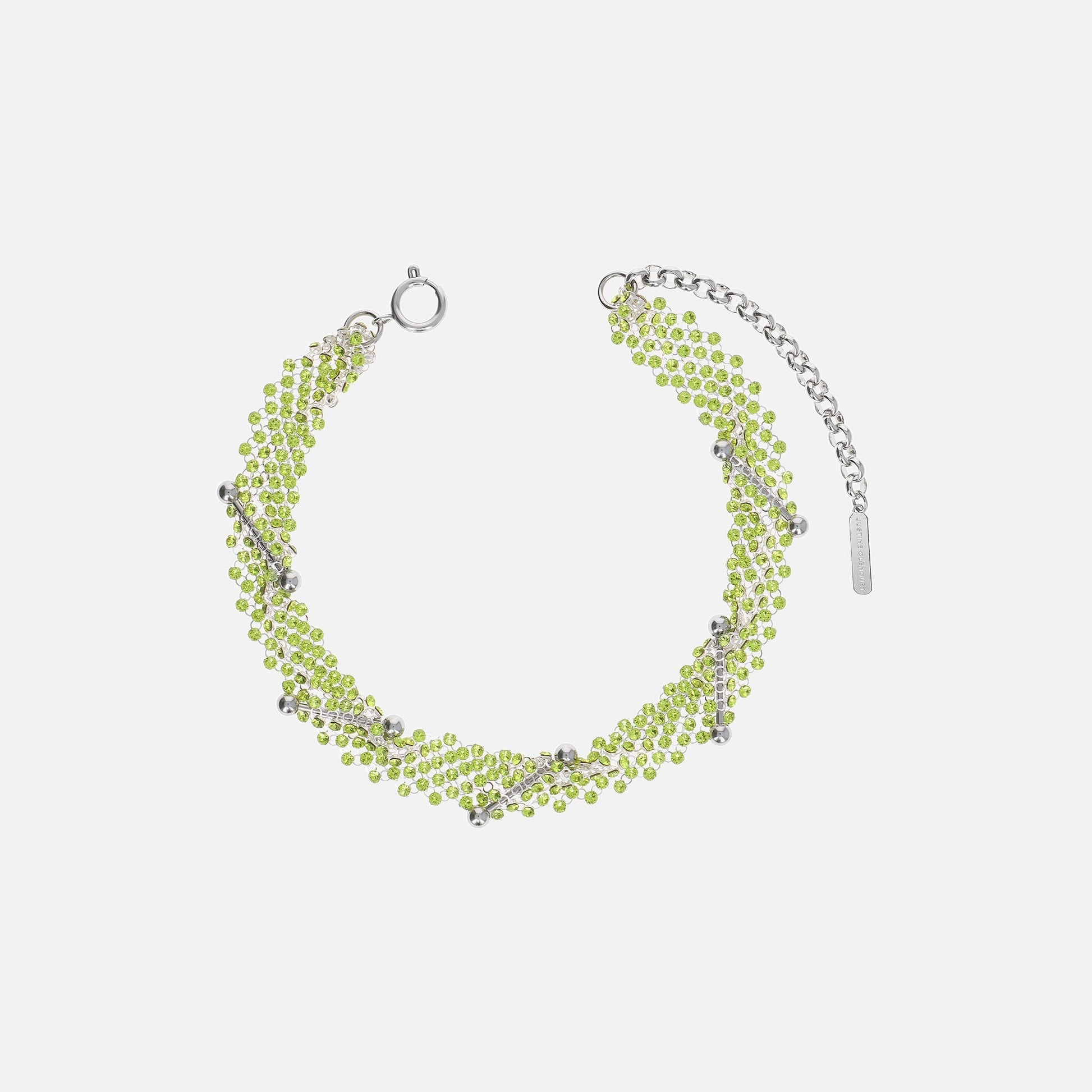 Justine Clenquet Acid Choker - Green