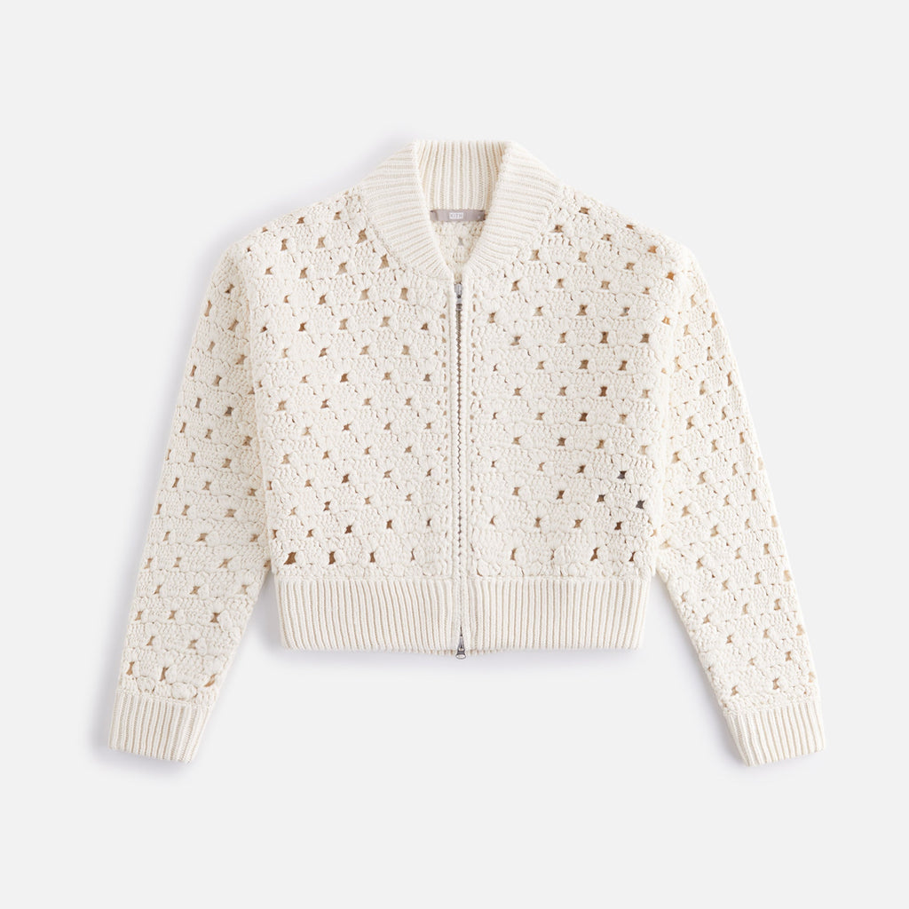 Kith Women Merritt Crochet Knit Bomber - Whisper