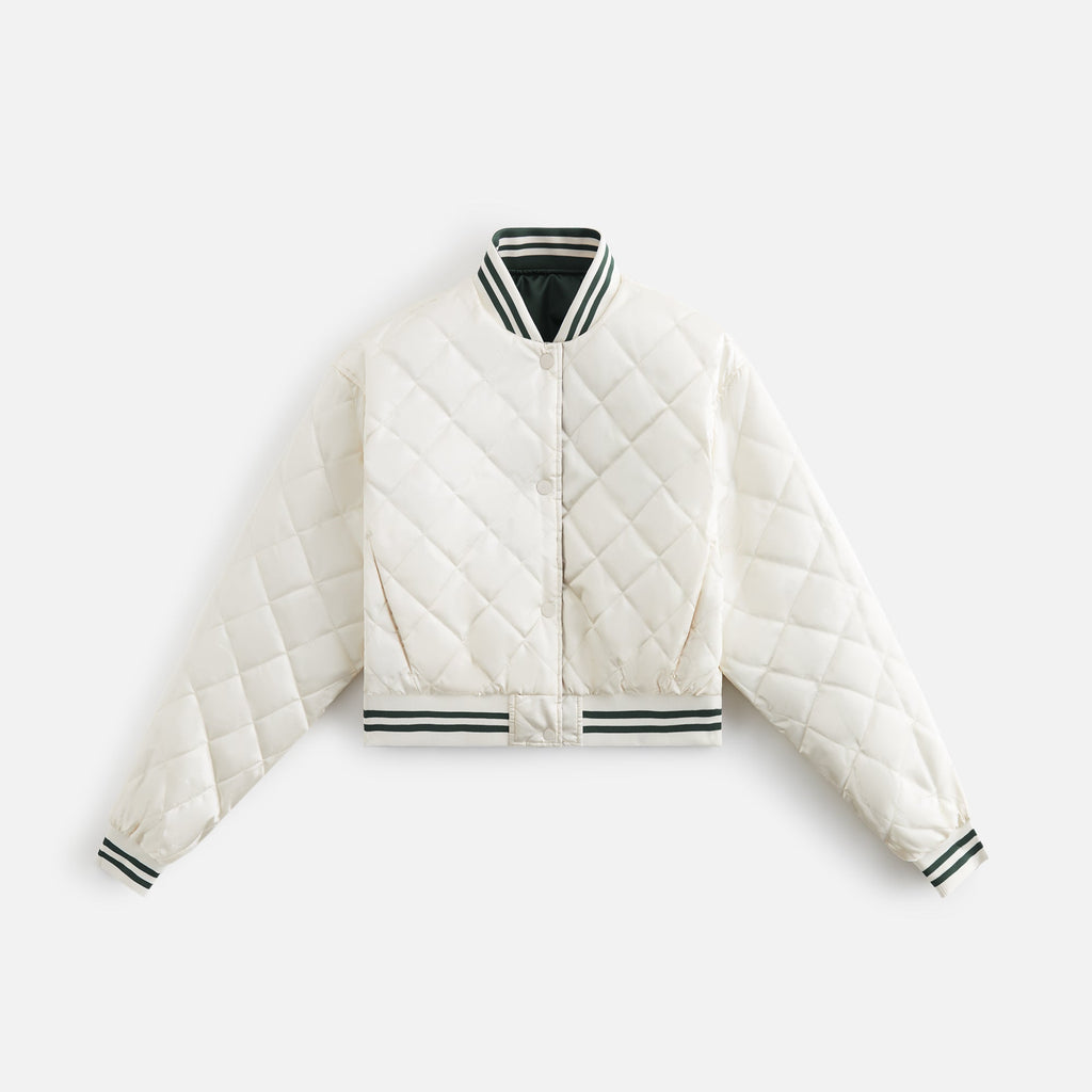 Kith Women Landry II Cropped Satin Bomber - Stadium