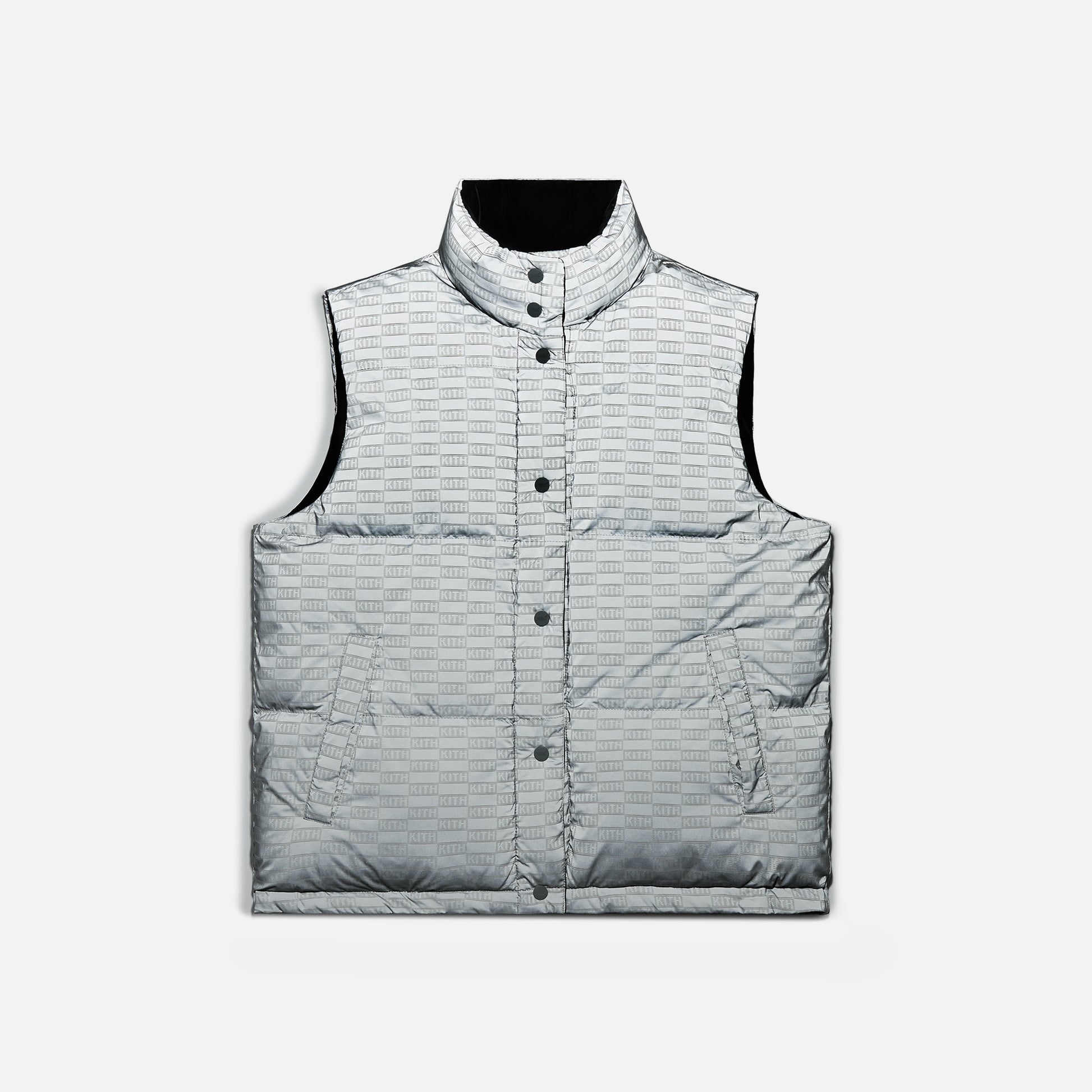 Kith Women Lewis Padded Reversible Reflective Vest - Black