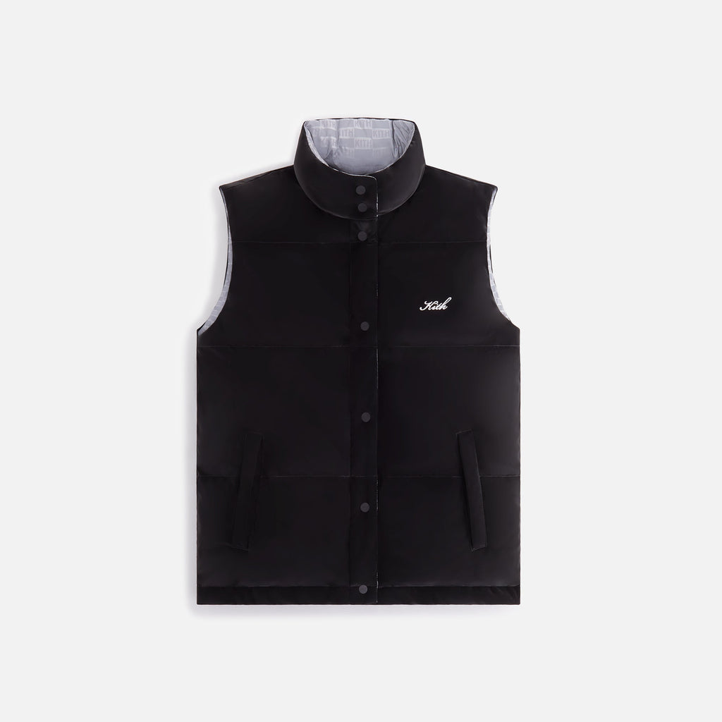 Kith Women Lewis Padded Reversible Reflective Vest - Black