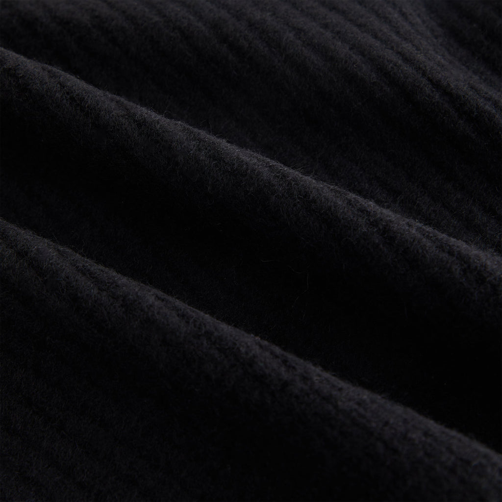 Kith Women Sydney Cropped Plush Rib Cardigan - Black