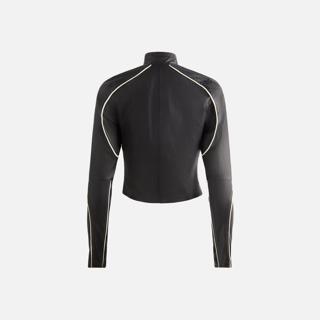 Kith Women Idra Stretch Leather Zip Up - Black