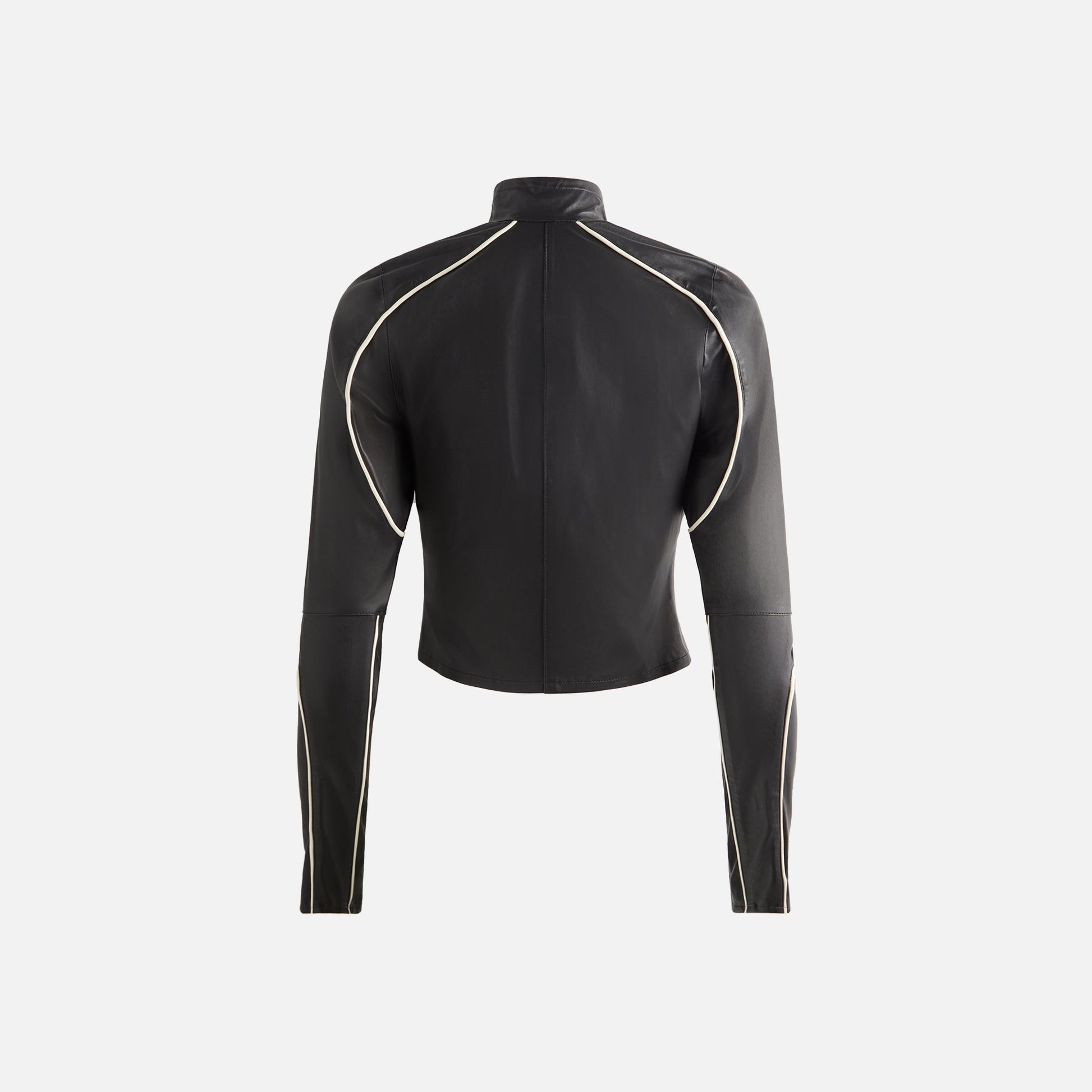 Kith Women Idra Stretch Leather Zip Up - Black