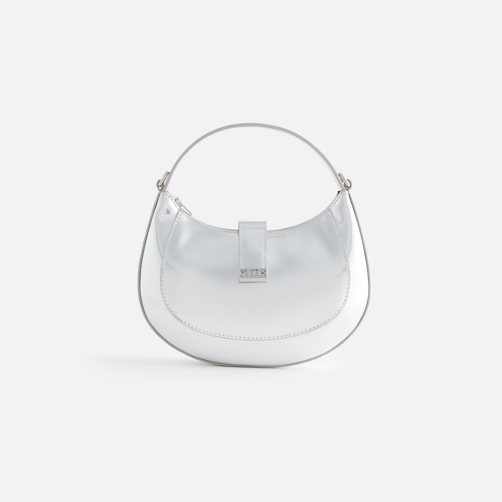 Kith Women Specchio Mini Crossbody Saddle Bag - Silver