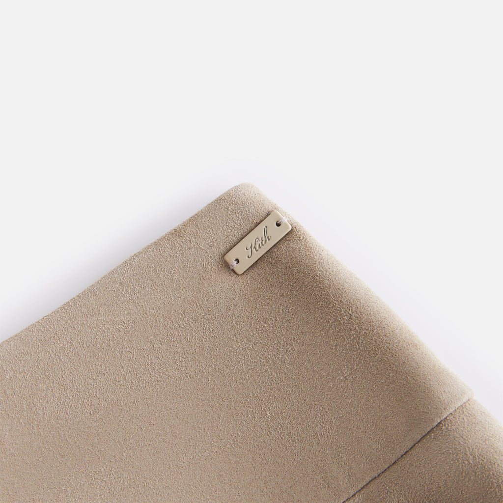 Kith Women Alba Suede Box Pleat Mini Skirt - Arch