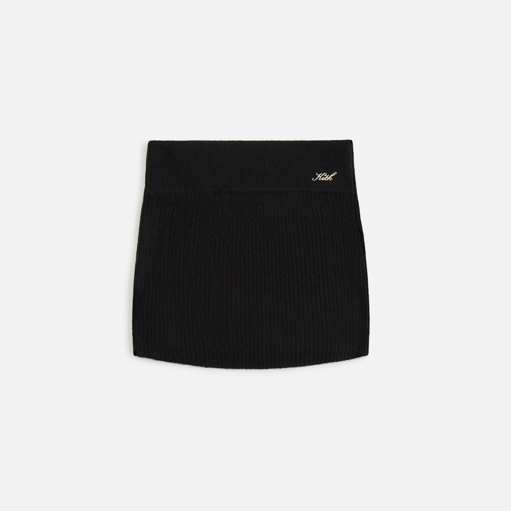 Kith Women Arys Plush Rib Mini Skirt - Black