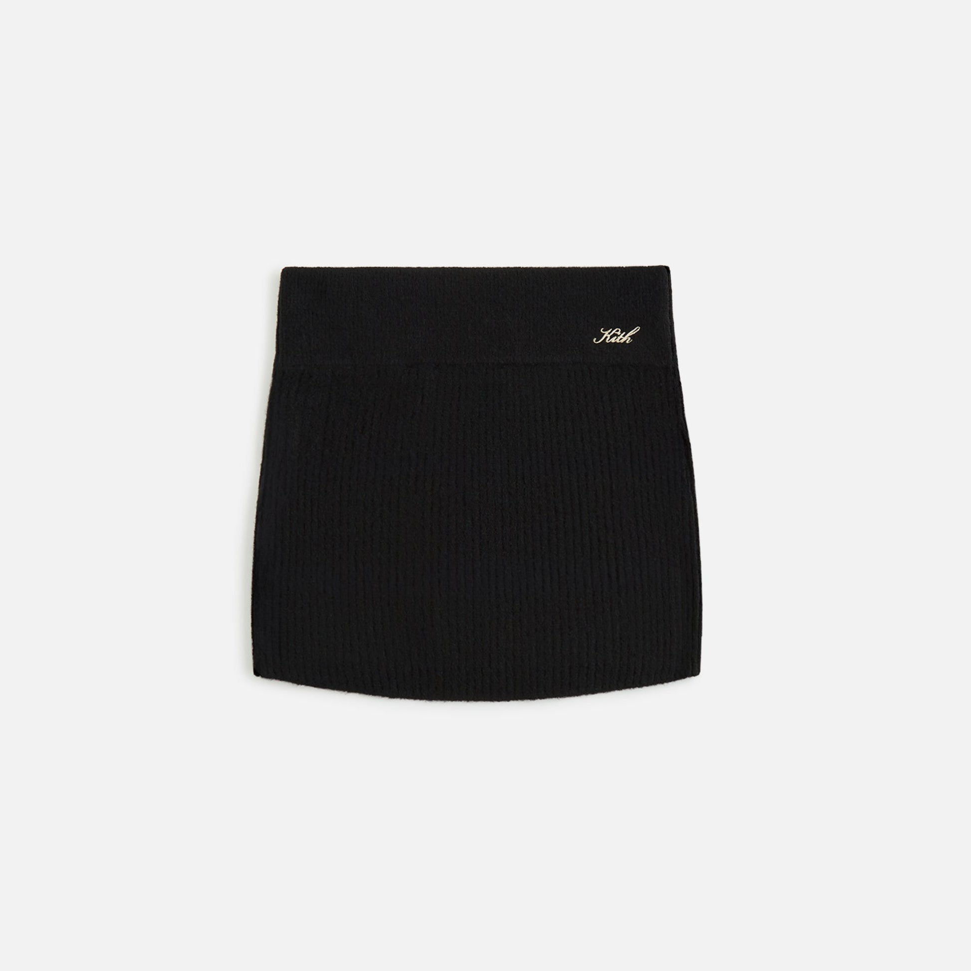 Kith Women Arys Plush Rib Mini Skirt - Black