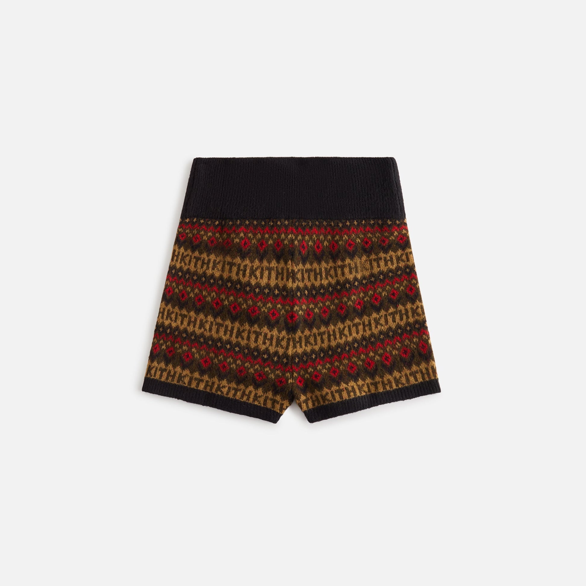 Kith Women Mica Logo Fair Isle Short - Black