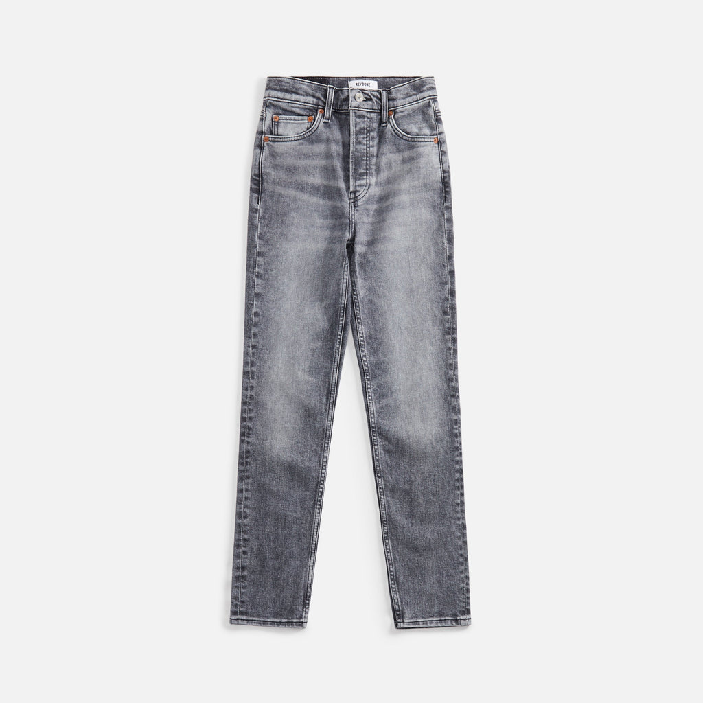 ReDone 90's High Rise Ankle Crop - Silver Fade