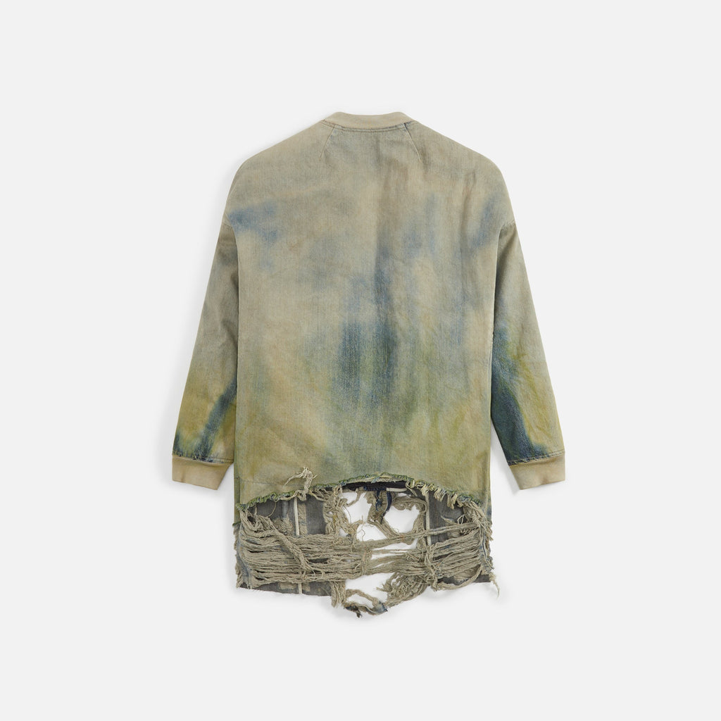 Rick Owens Jumbo Peter Flight Jacket - Pearl / Acid Degrade