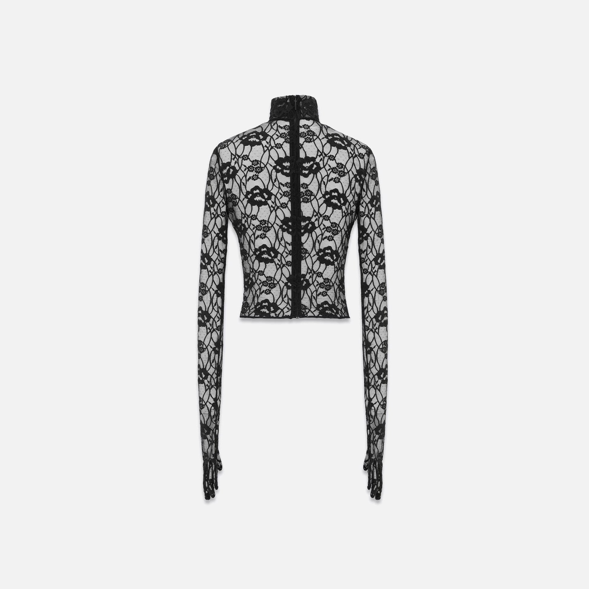 Saint Laurent Lace Top - Black