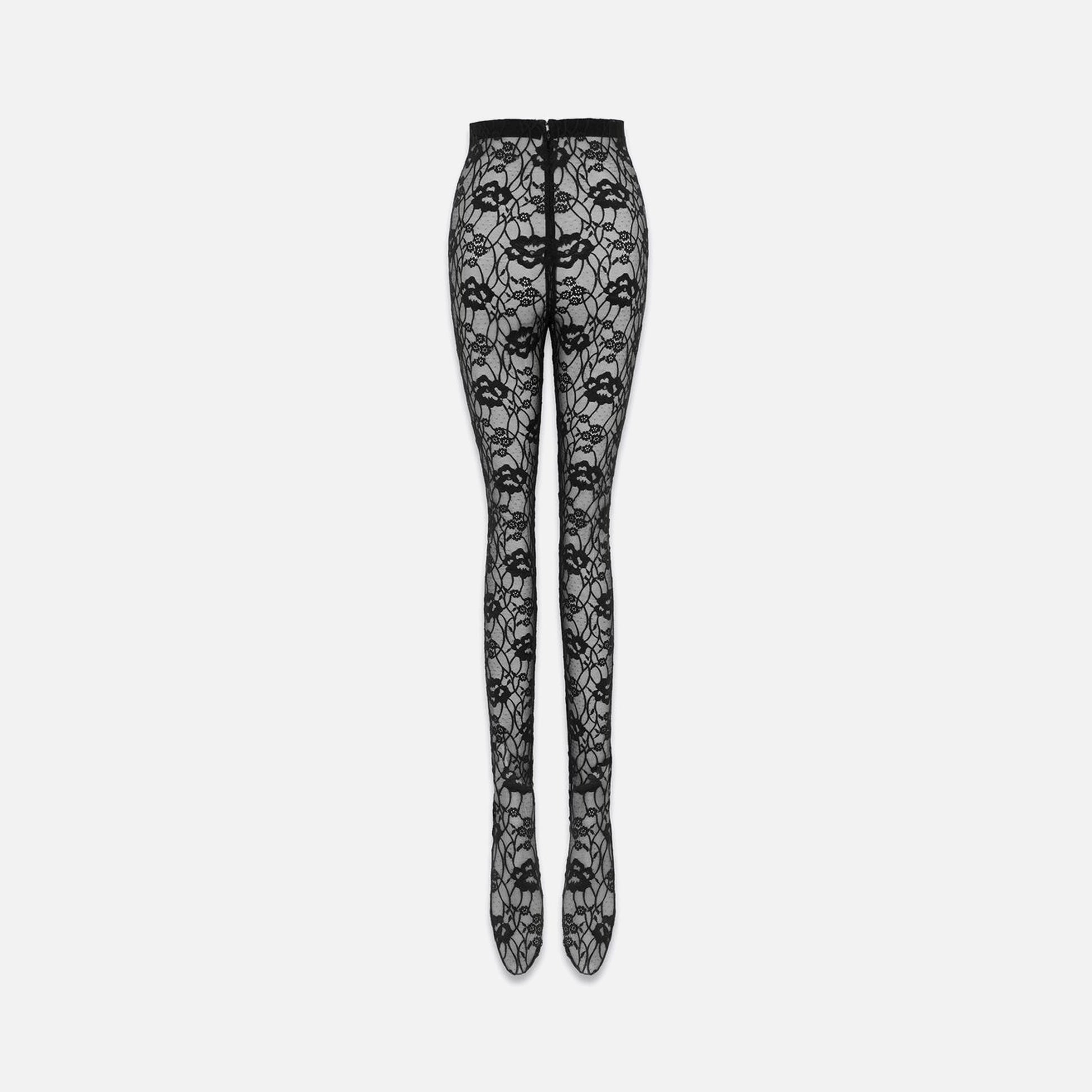 Saint Laurent Lace Leggings - Black