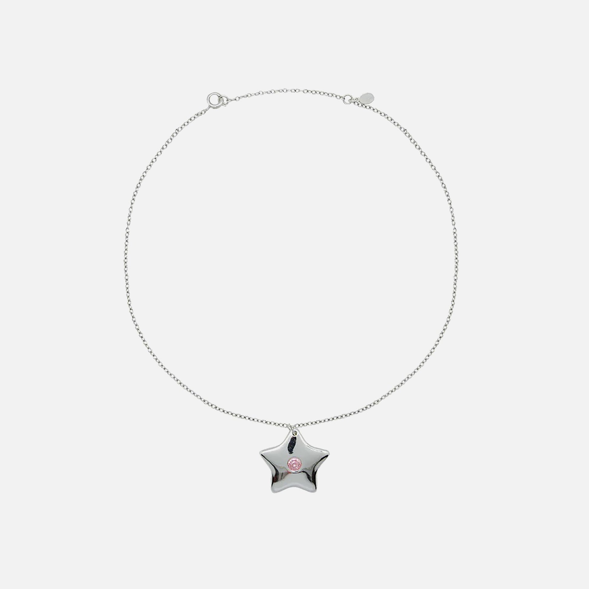 Sandy Liang Sparkles 2.0 Necklace - Silver