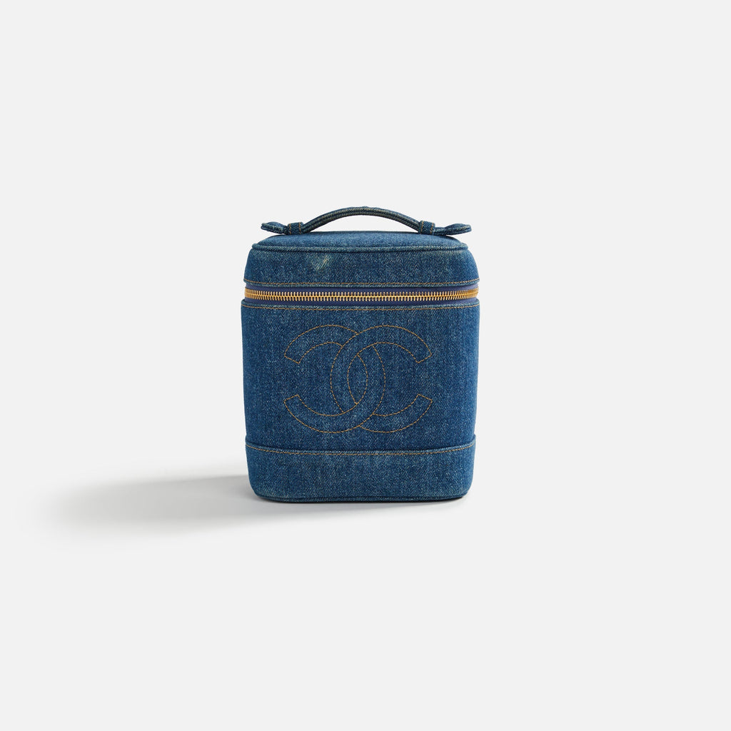 WGACA Chanel Denim Vanity - Blue