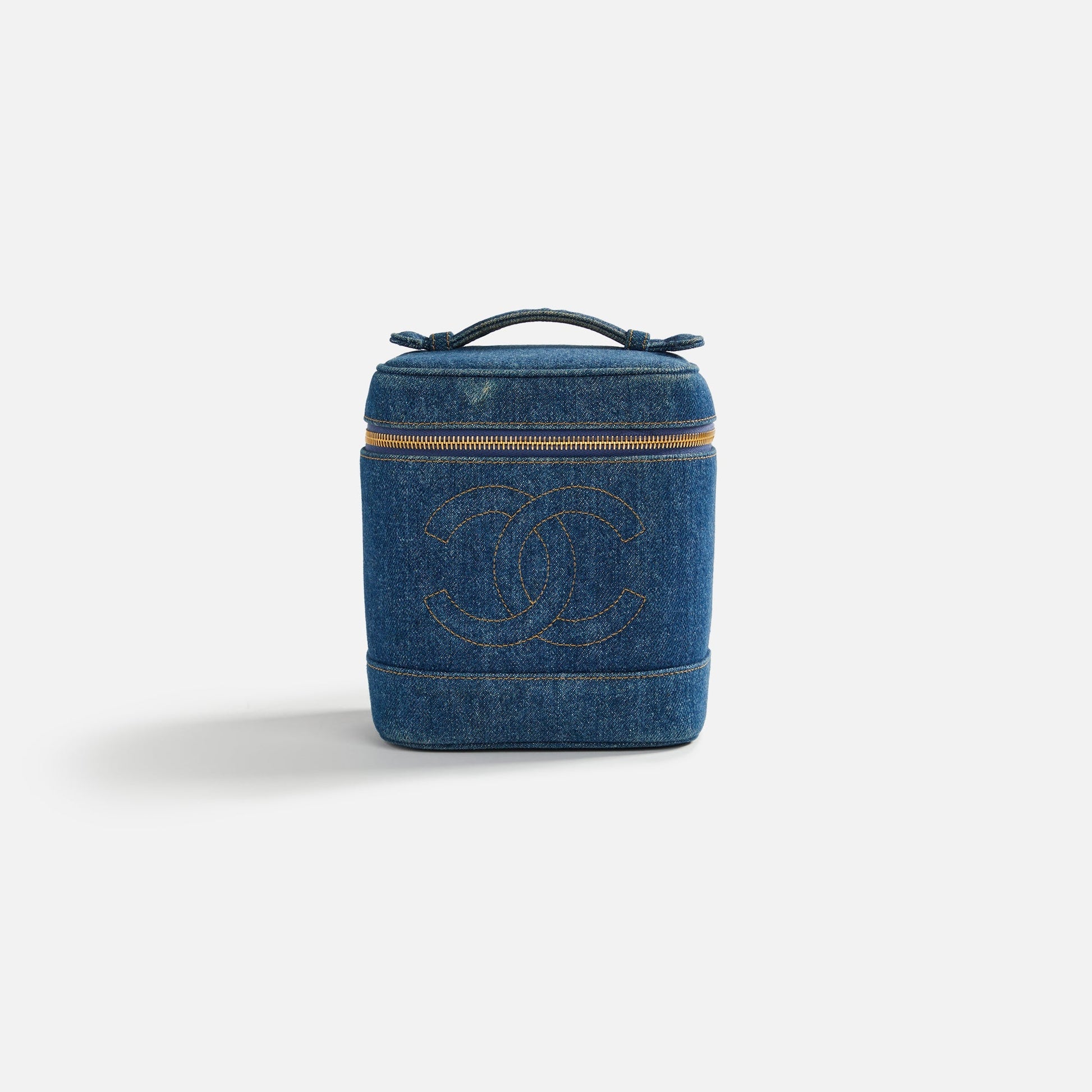WGACA Chanel Denim Vanity - Blue