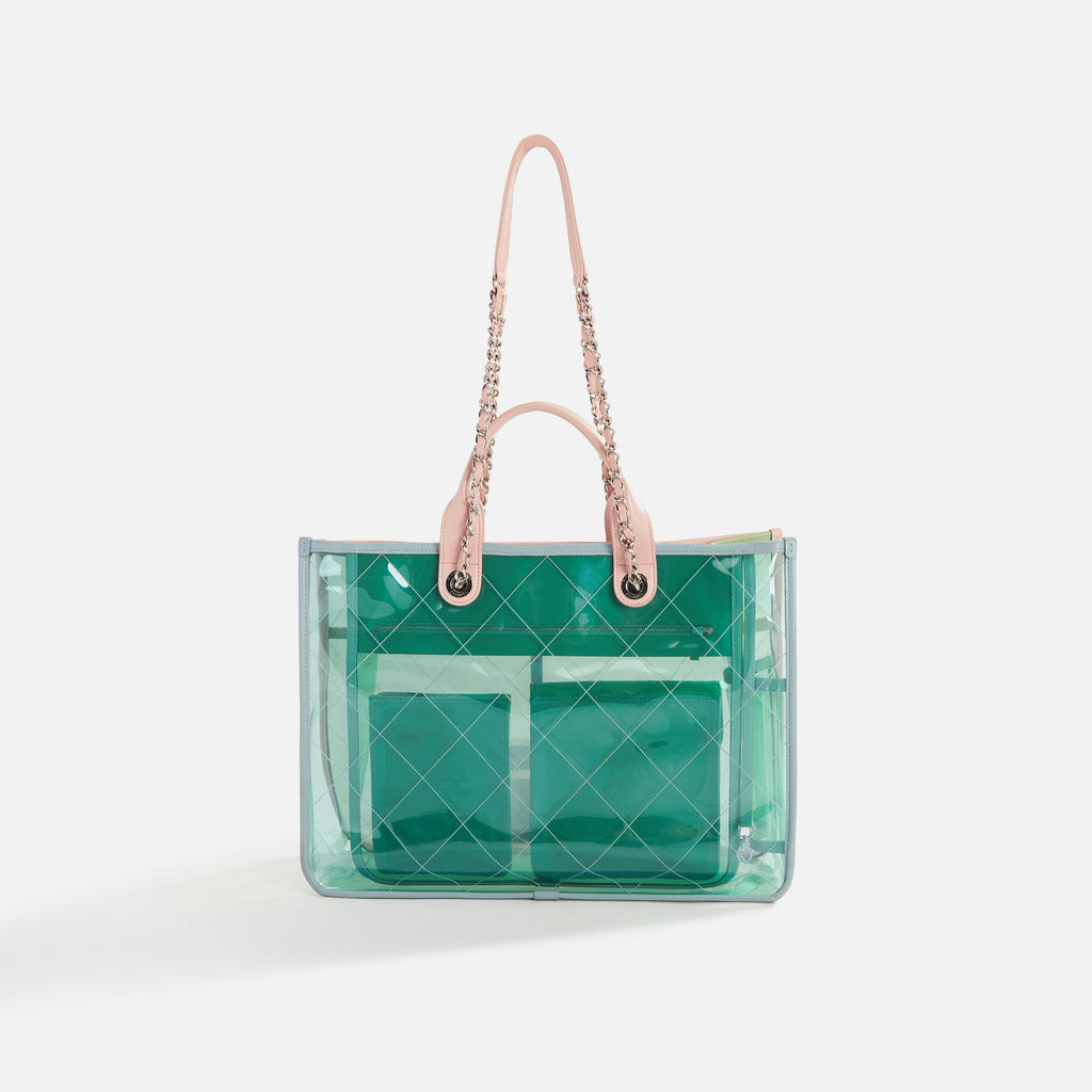 WGACA Chanel Vinyl Cocosplash Medium Shopping Tote - Multi