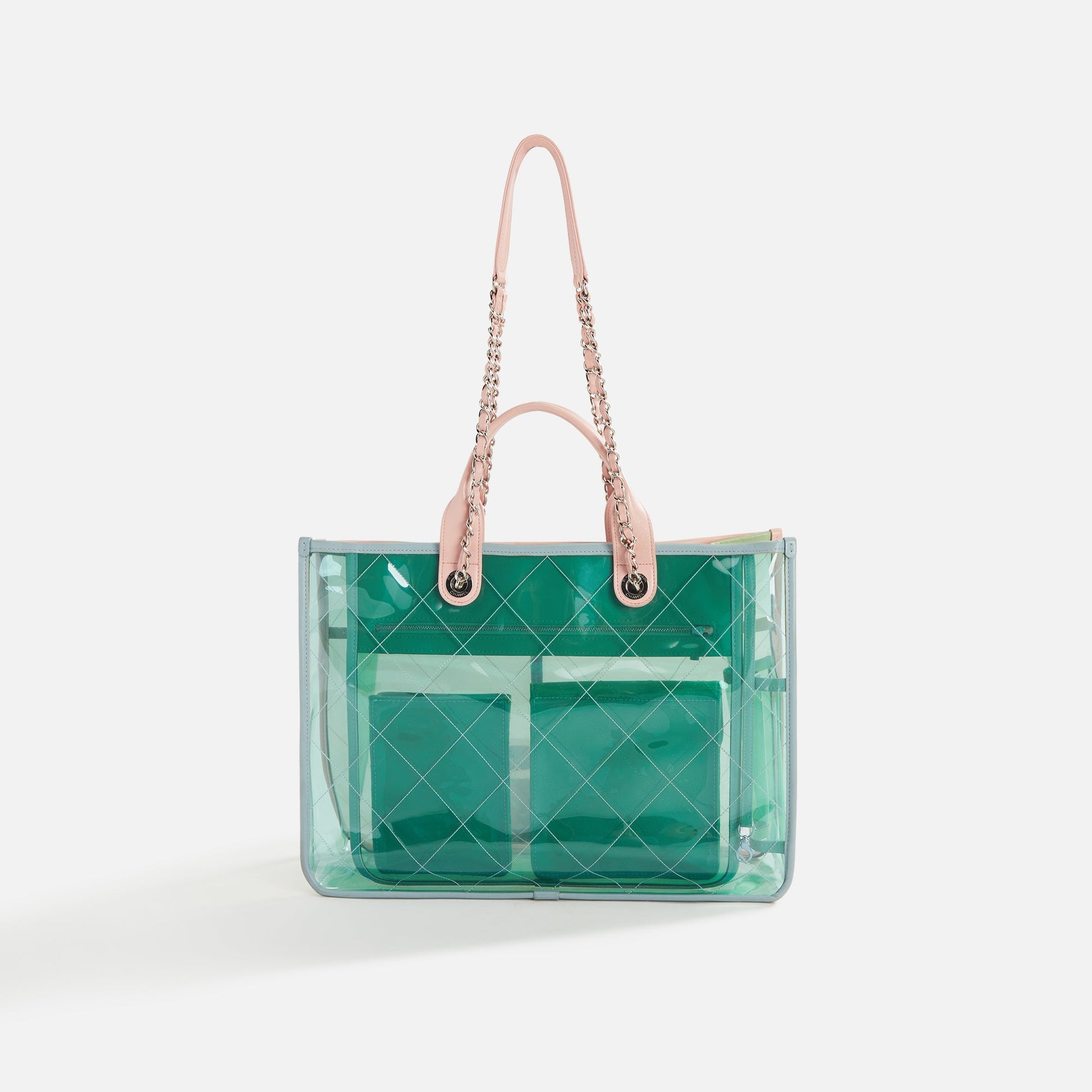 WGACA Chanel Vinyl Cocosplash Medium Shopping Tote - Multi