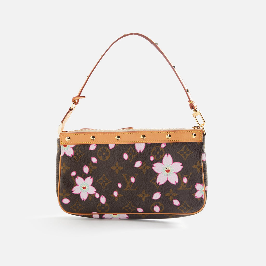 WGACA Louis Vuitton Murakami Blossom Pochette - Brown