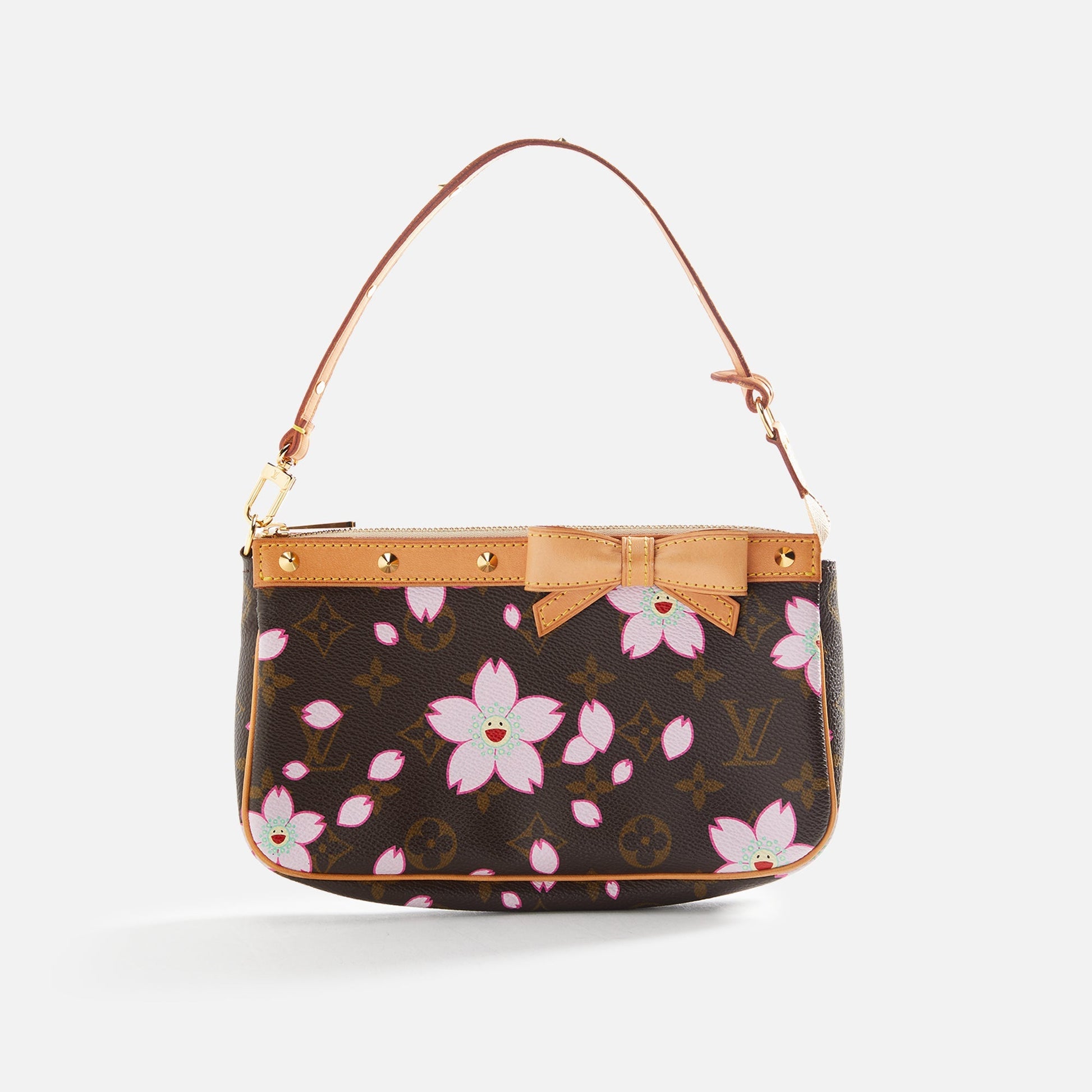WGACA Louis Vuitton Murakami Blossom Pochette - Brown