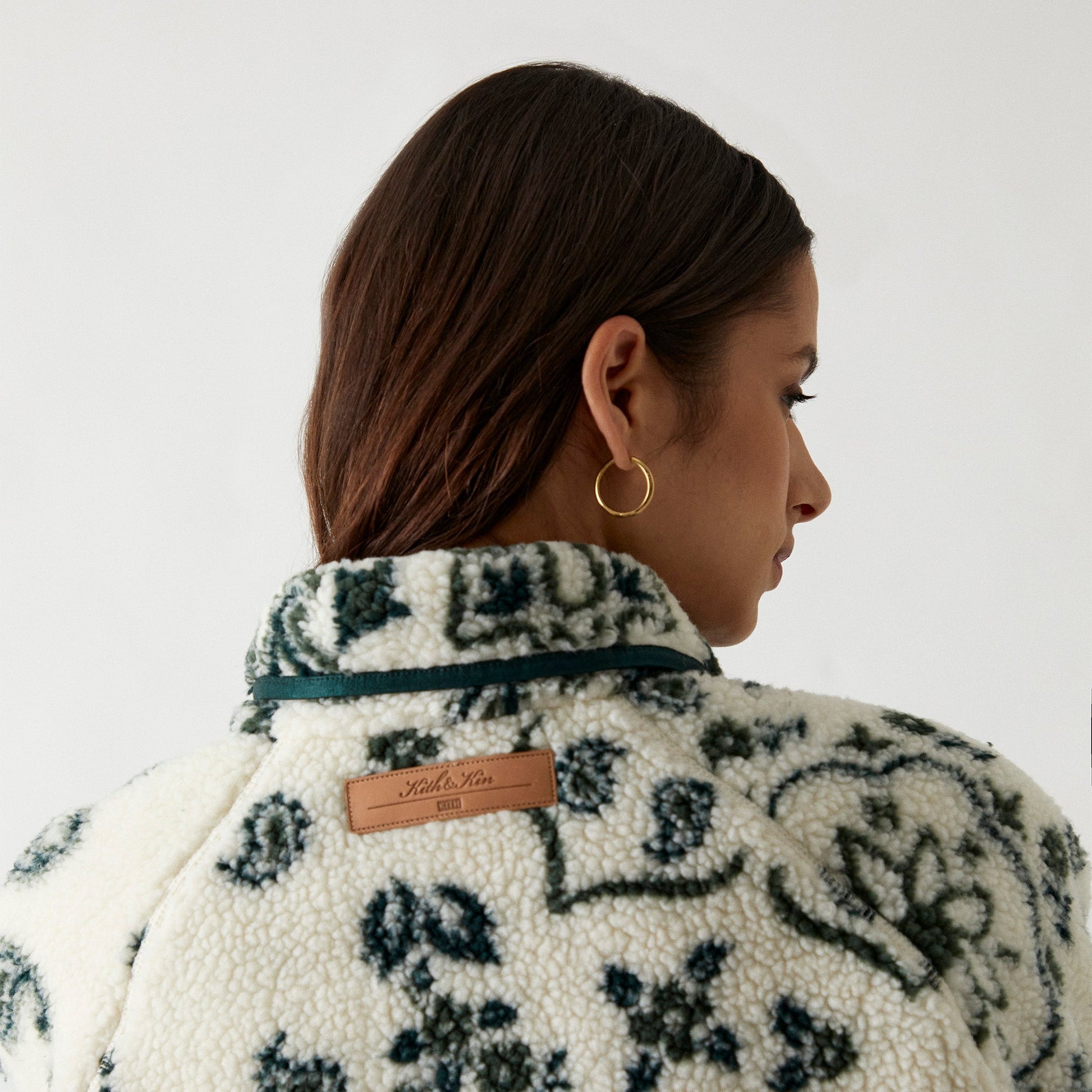 Kith Women Grayson Paisley Jacquard Sherpa - Sandrift
