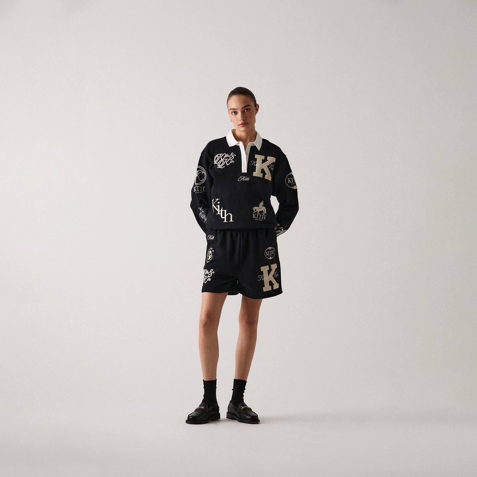 Kith Women Emery Logo Rugby - Black
