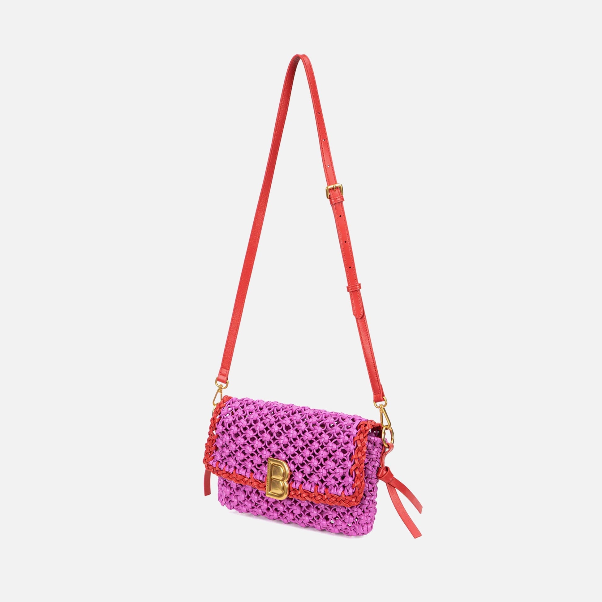 Brandon Blackwood Knitted Nia Bag - Pink