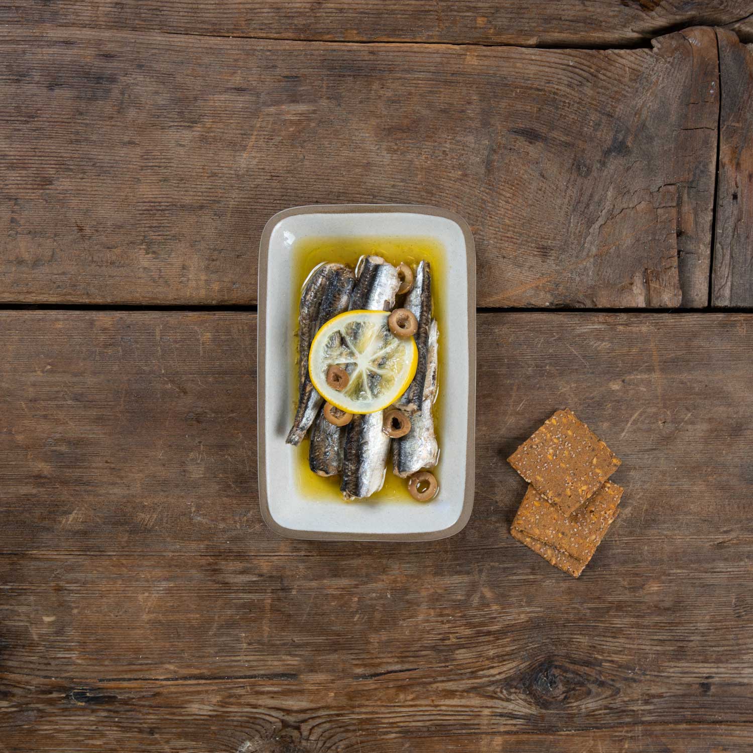 Lemon Olive Spanish White Anchovies